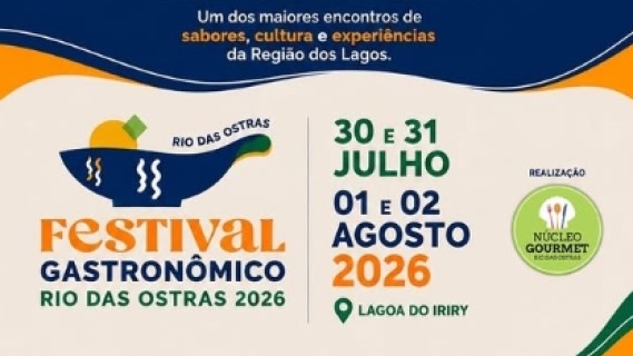 FESTIVAL GASTRONÔMICO RIO DAS OSTRAS · 2026